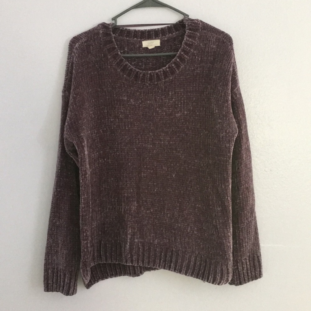 Purple Chenille Sweater